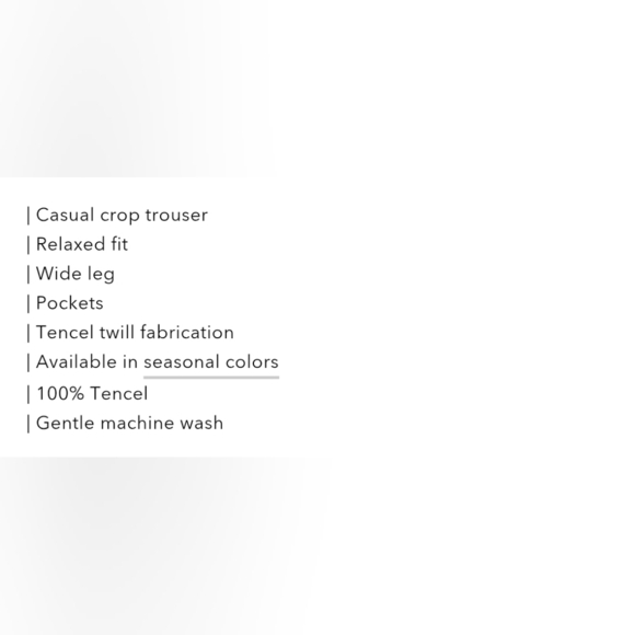 YFB Young Fabulous & Broke Calvin Crop Trouser Midnight Pigment Black Gaucho Sm - Picture 12 of 13